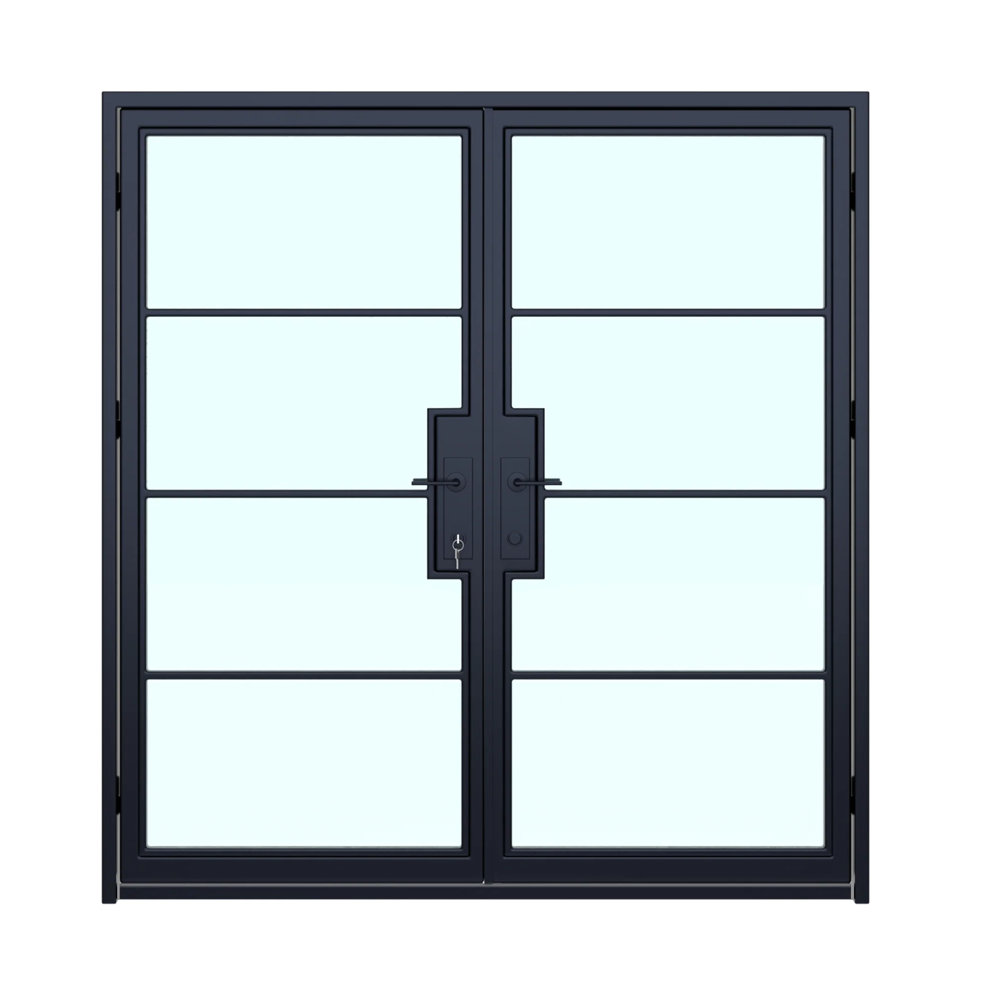 4 Lite Double Steel Door (New Design), 60x96" - Image 2