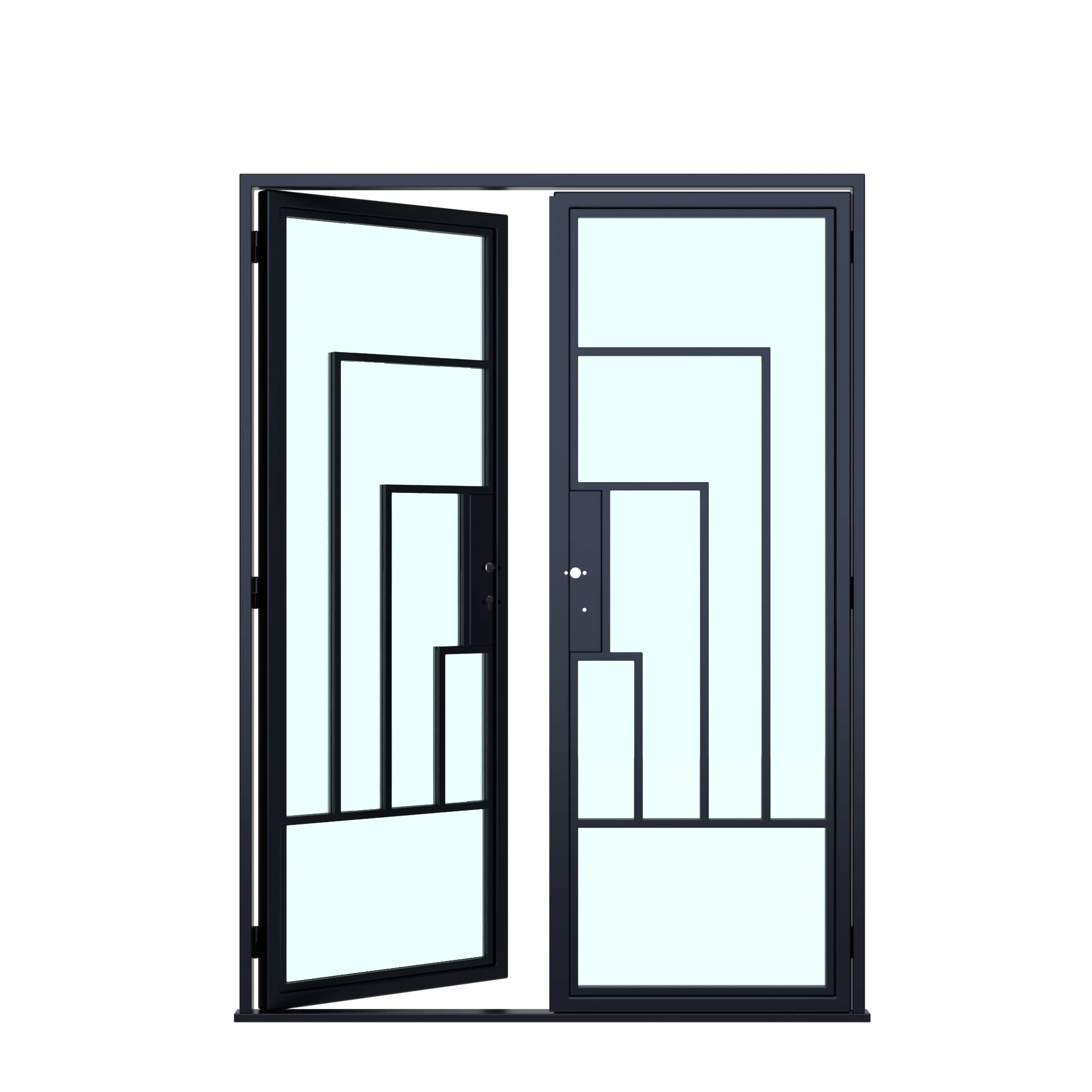 Cuivre Modern - Double | Steel French Door 60 x 80" - Image 3