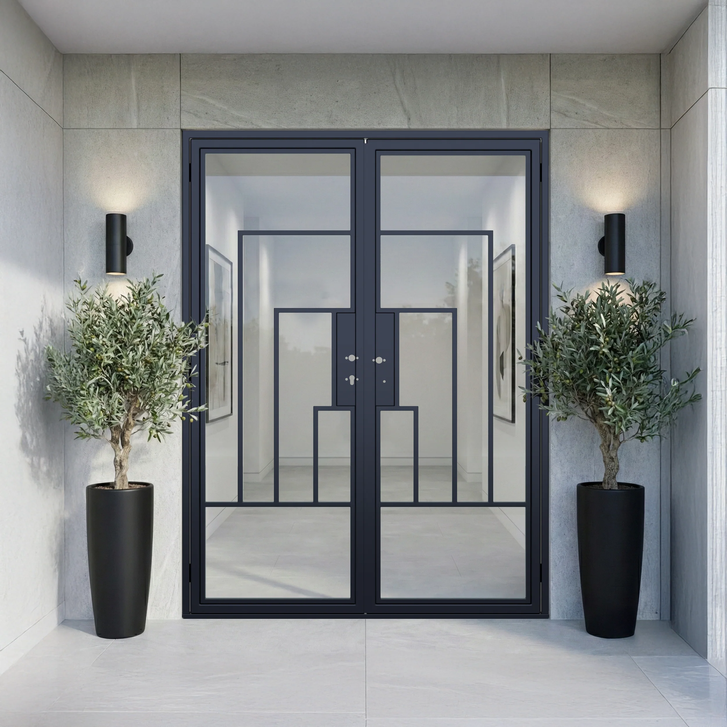 Cuivre Modern - Double | Steel French Door 60 x 80" - Image 5