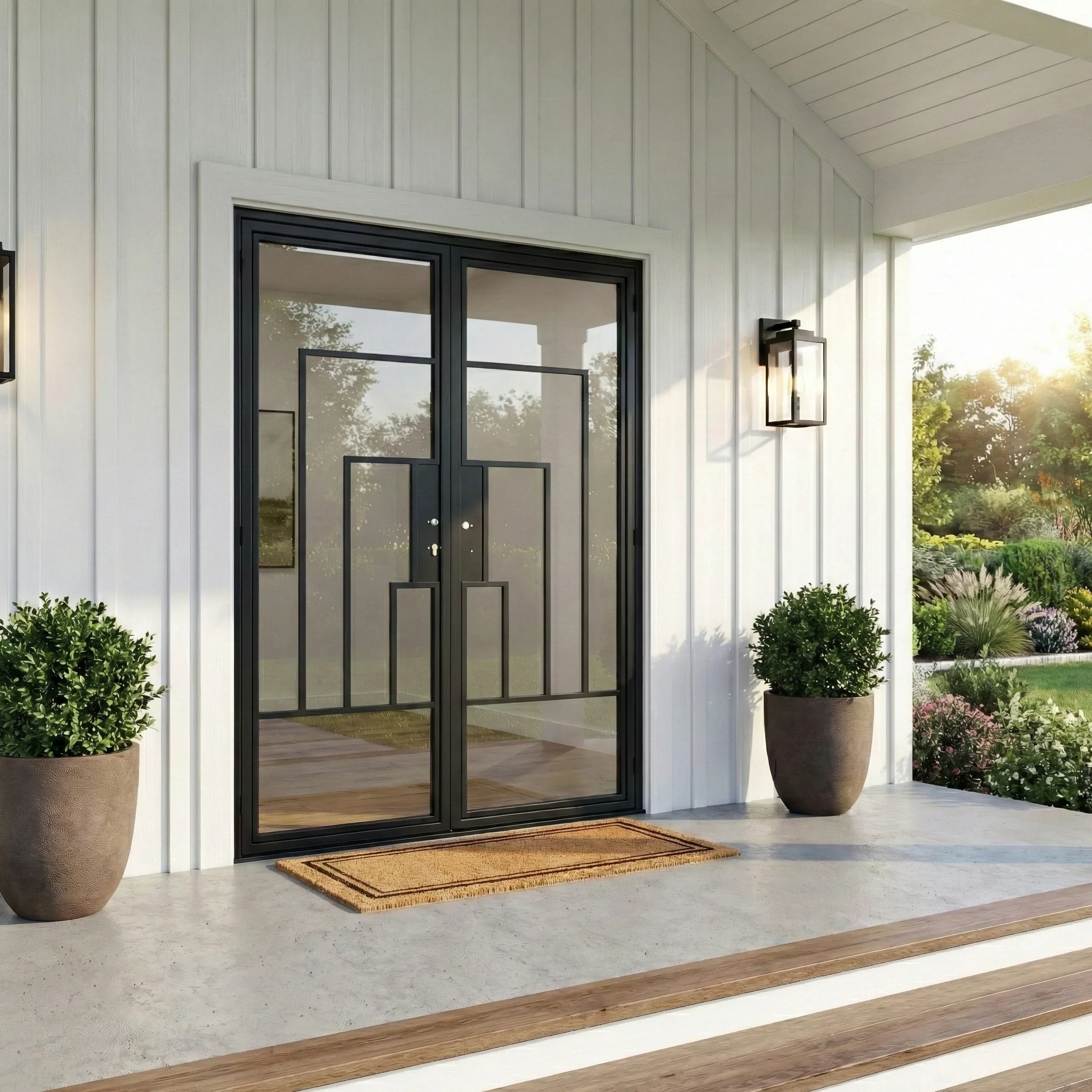 Cuivre Modern - Double | Steel French Door 60 x 96" - Image 6