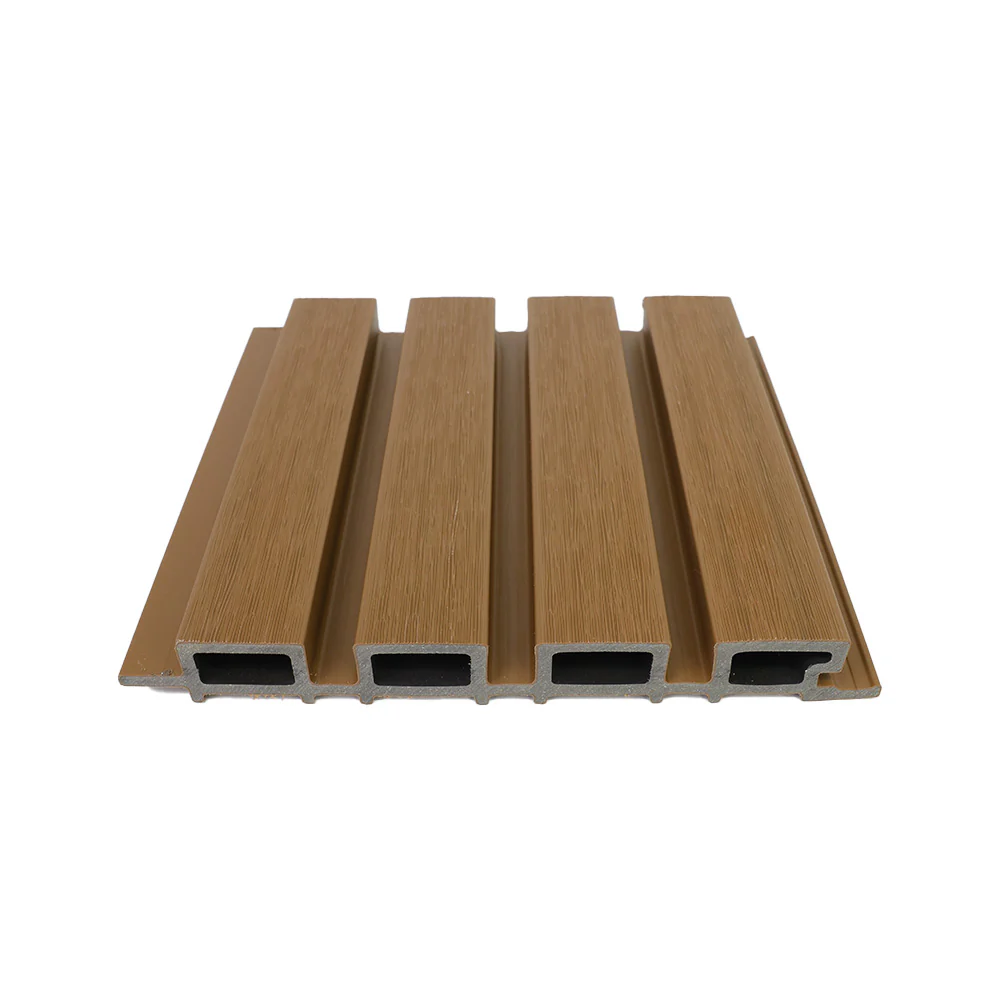 Exterior Fluted Slat Wall Panel, Golden Teak - Image 8