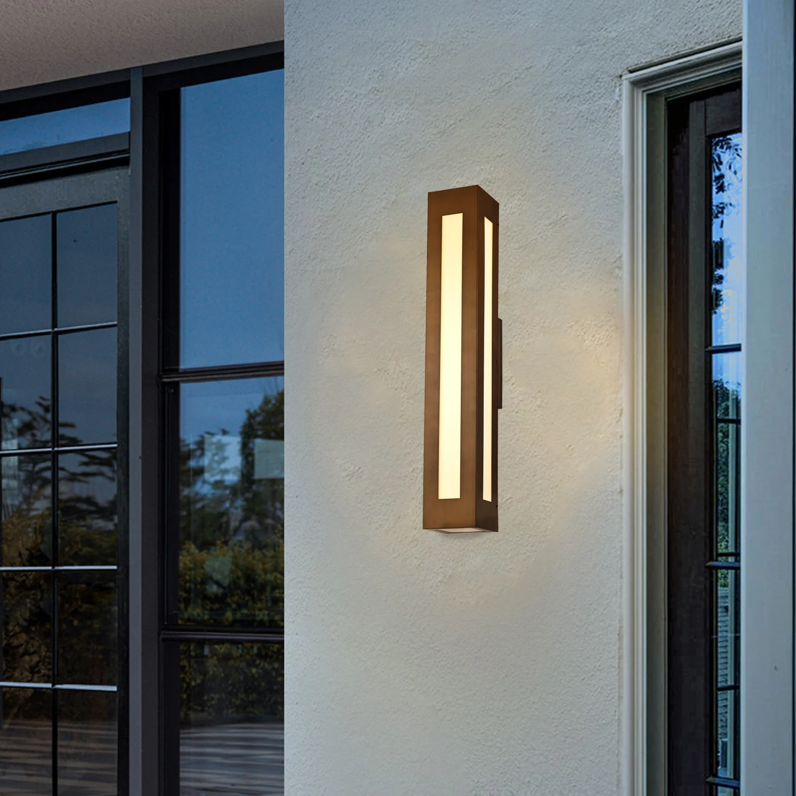 Lumiere Bronze Led Outdoor Wall Scones - Image 6