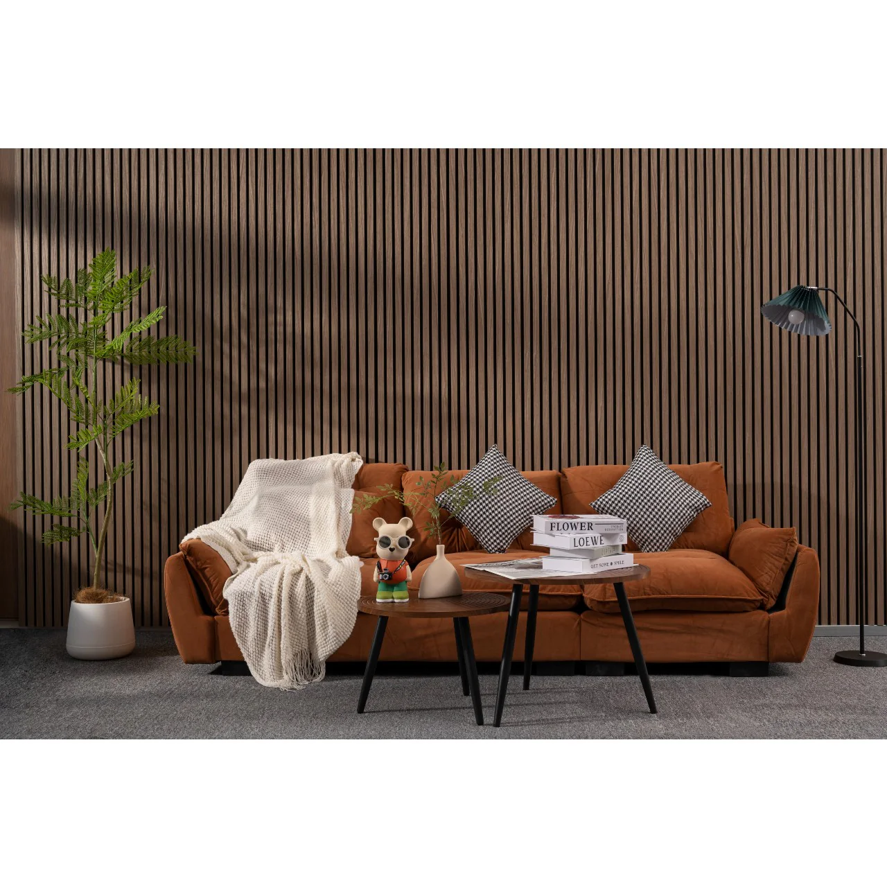 Luxury Acoustic Wall Panel, Light Brown Oak - Image 4
