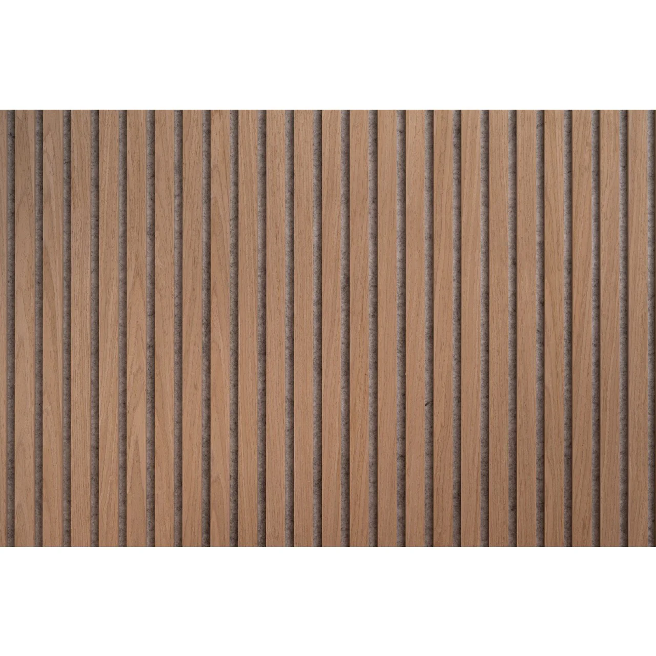 Luxury Acoustic Wall Panel, White Oak & Grey Felt - Image 8