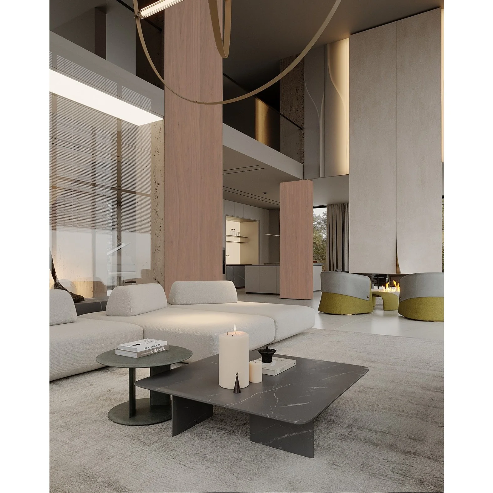 Natural Veneered Wall Panel, Black Walnut With Brown Cathedral Grain - Image 5