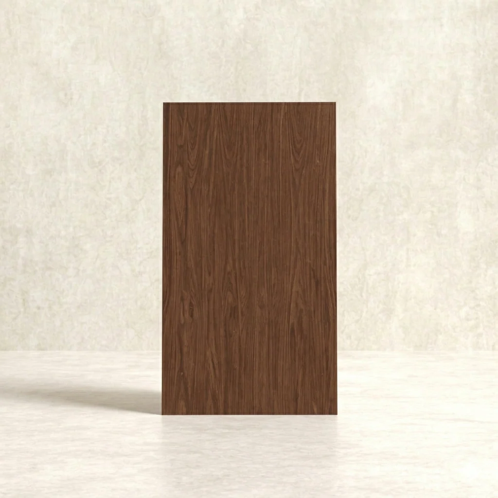 Natural Veneered Wall Panel, Black Walnut With Cathedral Grain