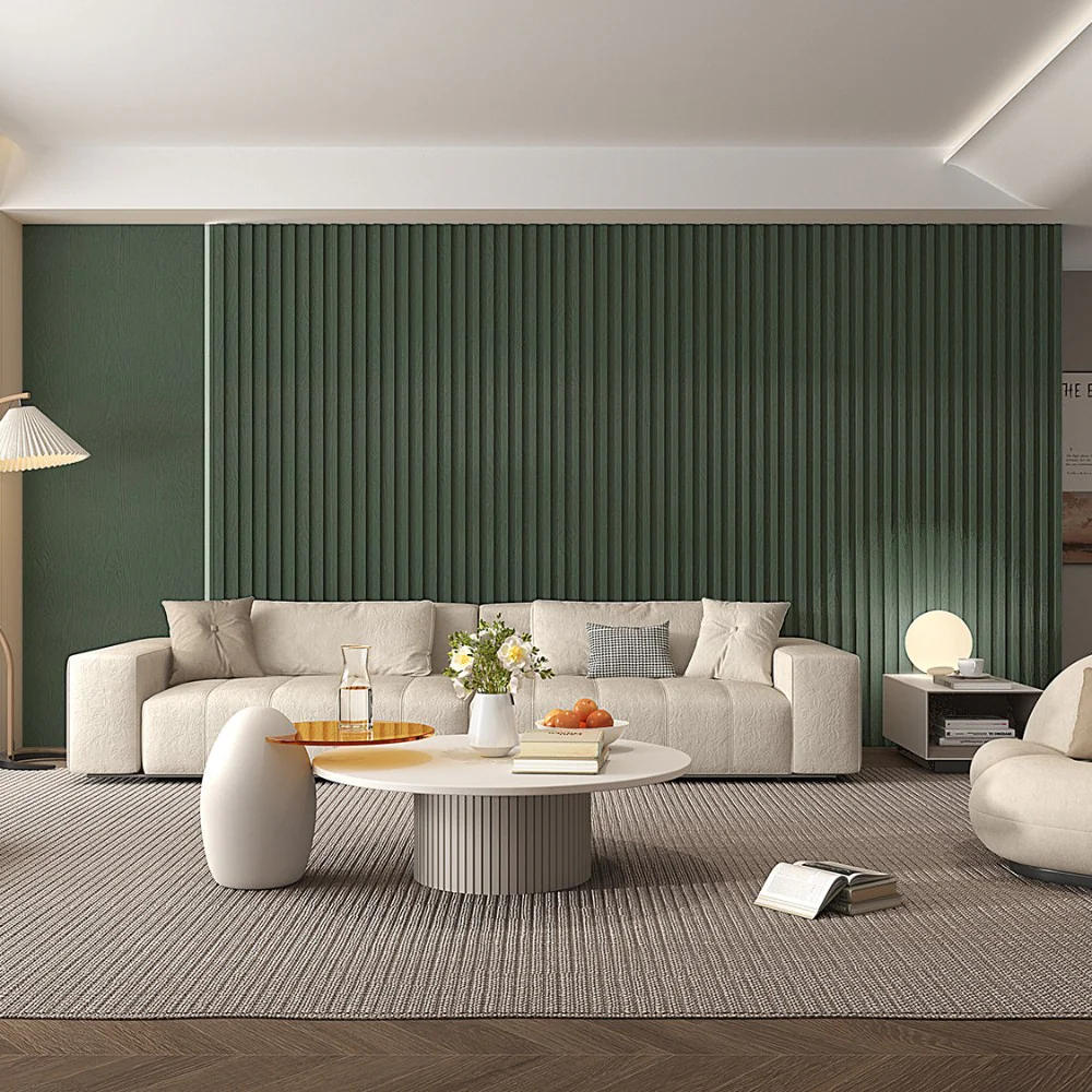 WPC Interior Fluted Slat Wall Panel, Classic Wood