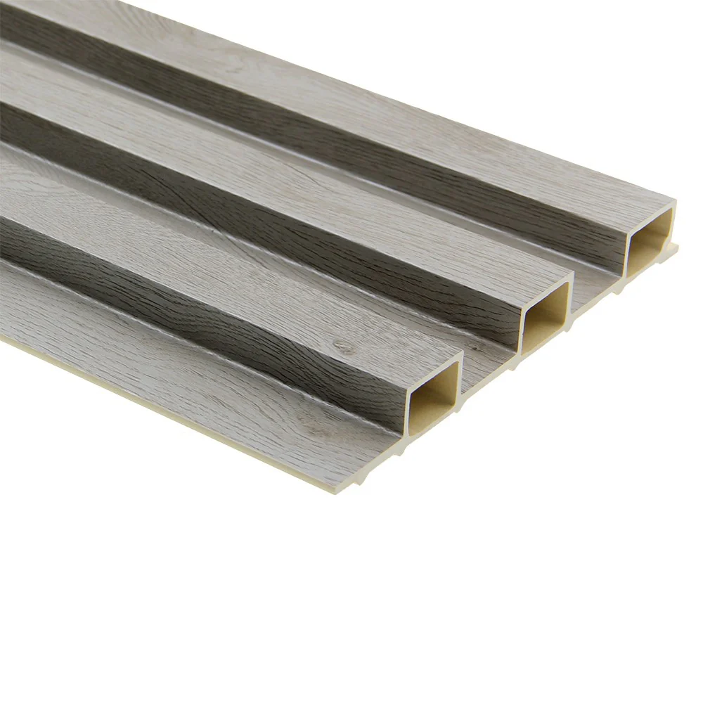 WPC Fluted Slat Wall Panel, Natural Grey - Image 3