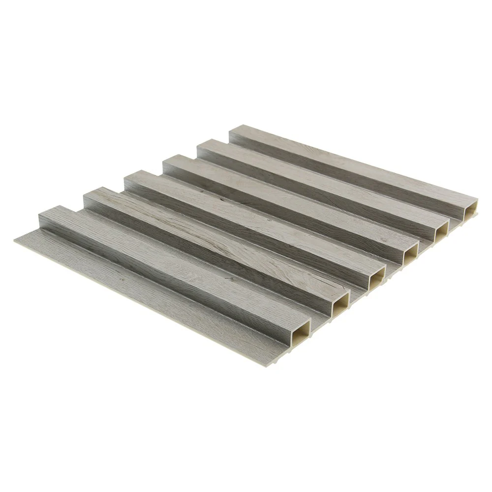 WPC Fluted Slat Wall Panel, Natural Grey - Image 5