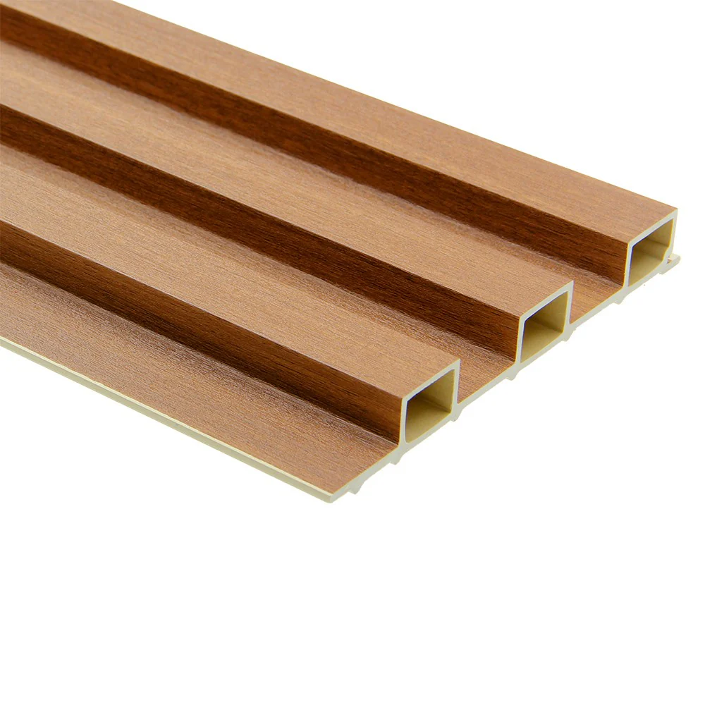 WPC Fluted Slat Wall Panel, Sandalwood - Image 3