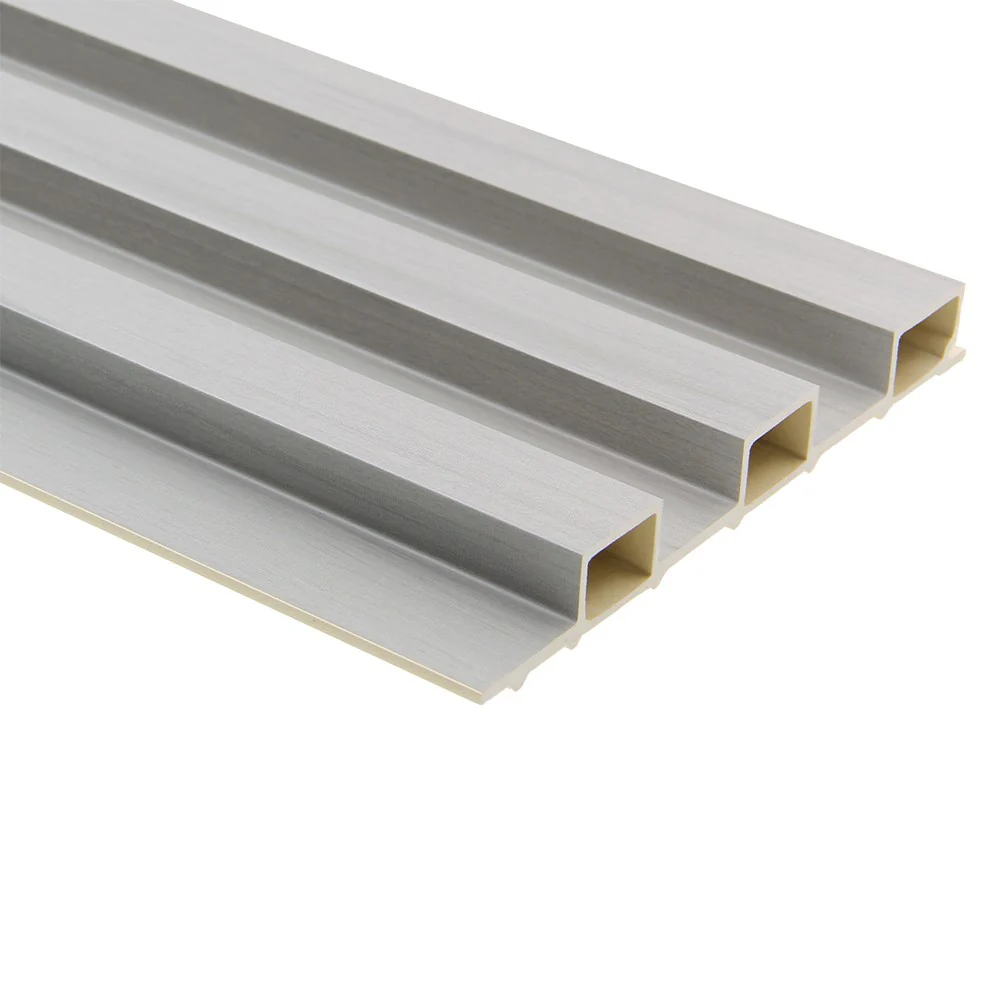 WPC Fluted Slat Wall Panel, Space Grey - Image 3